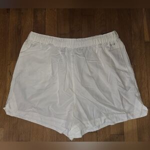 DSG White Athletic Shorts Lightweight Elastic Waistband